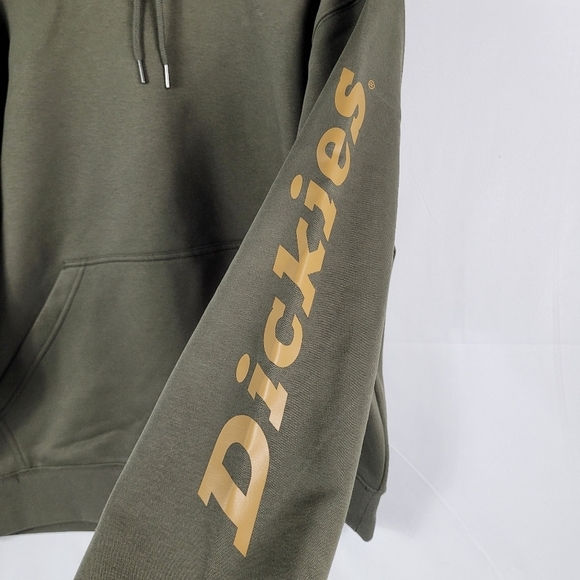 Dickies Men's Hoodie Water Repellent Sleeve Logo Sweatshirt Sz L TW22BMS NWT - Picture 4 of 7